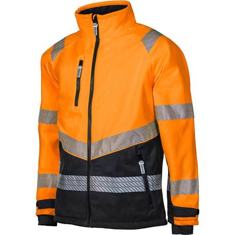 PATRON softshell-takki Milan Hi-Vis fl. oranssi/musta
